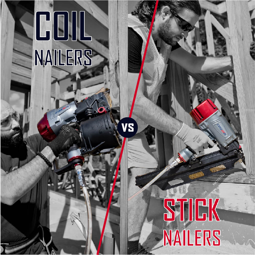 A Comparison between Coil Framing Nailers and Stick Nailers