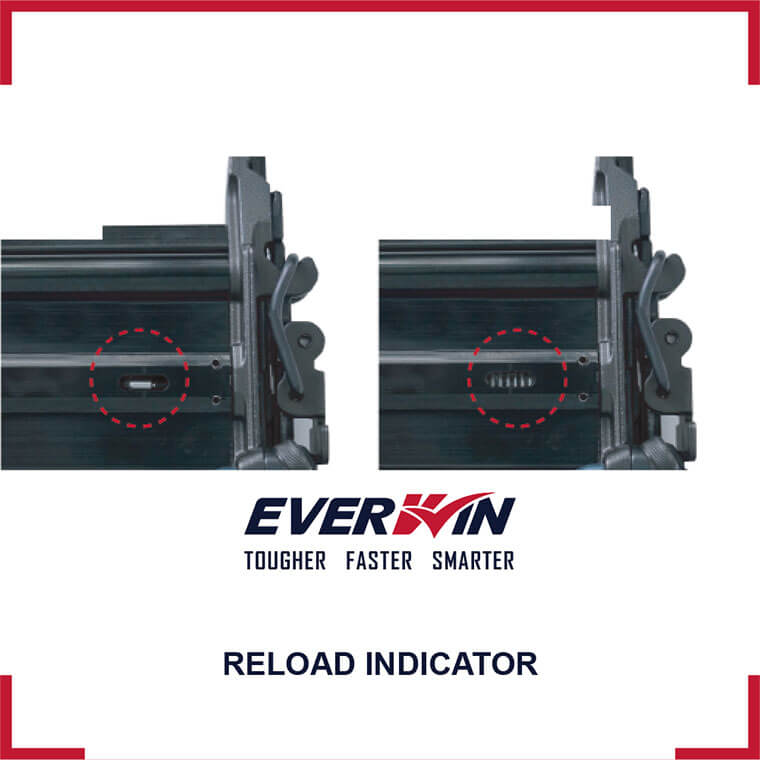 reload indicator of 50mm (2 inch) 18 gauge brad nailer