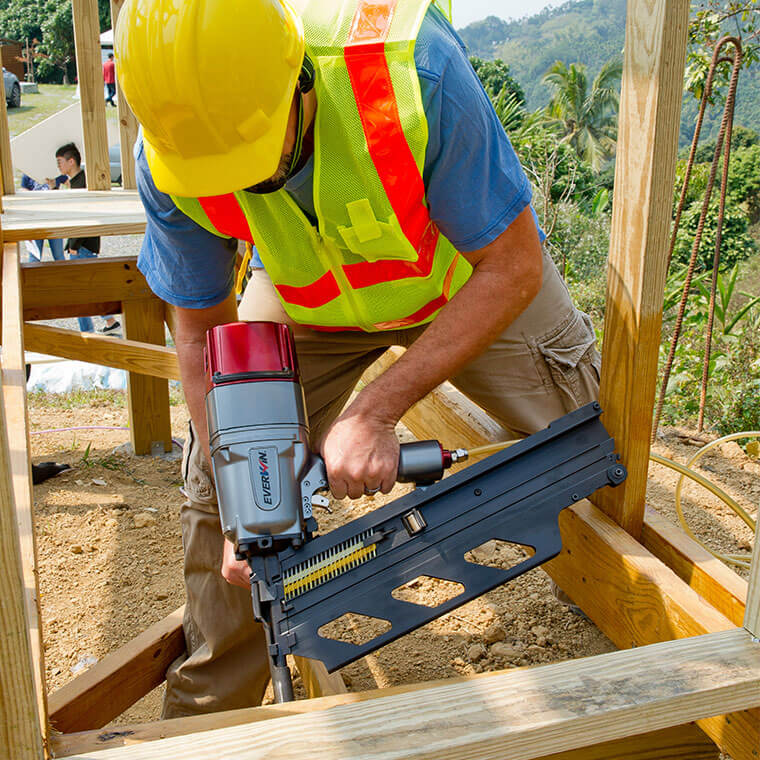 a literal nail gun used for shooting a nail into concrete using 22 caliber  blanks : r/specializedtools